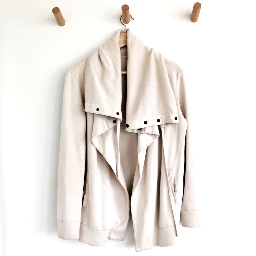 AllSaints Brooke Drape Sweatshirt Jacket, Small.Worn a few times,great condition